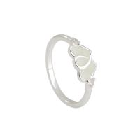Luminated Finger Ring, Brass, Heart, plated, Adjustable & Halloween Jewelry Gift & for woman, mixed colors, 17mm 