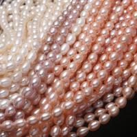 Perlas Arroz Freshwater, Perlas cultivadas de agua dulce, Bricolaje & diverso tamaño para la opción, más colores para la opción, longitud:14.96 Inch, Vendido por Sarta