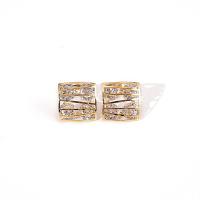 Cubic Zircon Brass Earring, plated, micro pave cubic zirconia & for woman & hollow 