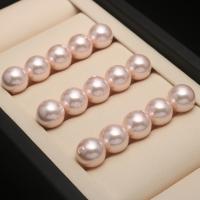 Half Drilled South Sea Shell Beads, Shell Pearl, Round, DIY & half-drilled, pink 