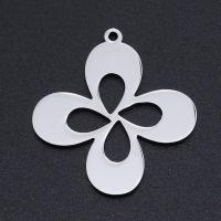 Stainless Steel Flower Pendant, 201 Stainless Steel, Vacuum Ion Plating, fashion jewelry & DIY & Unisex 