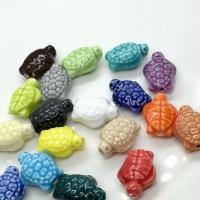Glazed Porcelain Beads, Turtle, DIY Approx 