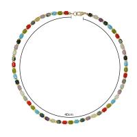 Ожерелье из агата, смешанный агат, Богемный стиль & Женский, Много цветов для выбора, длина:Приблизительно 15.7 дюймовый, продается PC