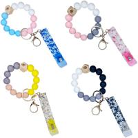 Acrylic Key Chain, with Zinc Alloy, for woman 