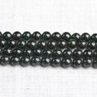 Green Goldstone Beads, Round, DIY Approx 15 Inch 