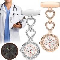 Nurse Watch, Zinc Alloy, with Glass & 304 Stainless Steel, plated, Life water resistant & Unisex & with rhinestone 