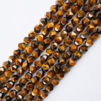 Tiger Eye Beads, Round, polished, Star Cut Faceted & DIY .96 Inch 