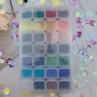 Bicone Crystal Beads, Glass Beads, with Plastic Box, Rhombus, DIY, mixed colors, 4mm, Approx 