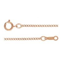 Gold Filled Necklace Chain, 14K rose gold-filled & twist oval chain, 1.5mm 