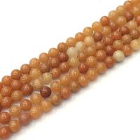 Red Aventurine Bead, Round, polished, DIY mixed colors Approx 15 Inch 