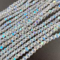 Bicone Crystal Beads, Rhombus, plated, DIY & faceted .96 Inch 