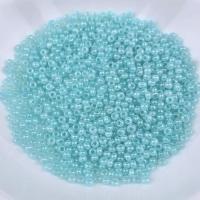 Opaque Lustrous Glass Seed Beads, Glass Beads, Round, stoving varnish, DIY 2mm 