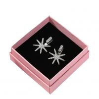 Jewelry Gift Box, Paper, with Sponge, Square, hardwearing 