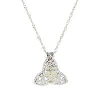 Luminated Necklace, Zinc Alloy, with Night-Light Stone, cross chain & for woman cm 