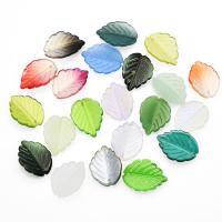 Plants Lampwork Pendants, Leaf, stoving varnish, fashion jewelry & gradient color & Unisex 