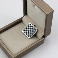 Stainless Steel Pendants, 304 Stainless Steel, Square, machine polished, fashion jewelry & DIY & Unisex 