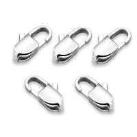 Stainless Steel Lobster Claw Clasp, 304 Stainless Steel, Square, Vacuum Ion Plating, DIY original color 