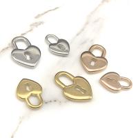 Stainless Steel Pendants, 304 Stainless Steel, Heart, Vacuum Ion Plating, fashion jewelry & polished & DIY & Unisex & hollow 