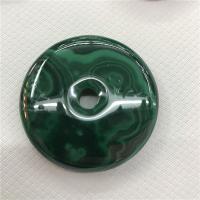 Malachite Pendants, Round, polished, green, 5-35mm 