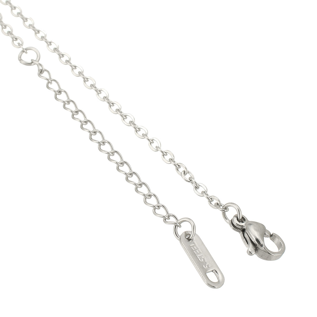Stainless Steel Jewelry Necklace, 304 Stainless Steel, with 1.97inch extender chain, Each custom text must be less than 10 letters & fashion jewelry & for woman, original color, Length:Approx 17.72 Inch, Sold By PC