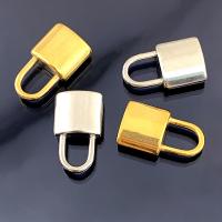 Stainless Steel Pendants, 304 Stainless Steel, Lock, Vacuum Ion Plating, fashion jewelry & polished & DIY & Unisex 