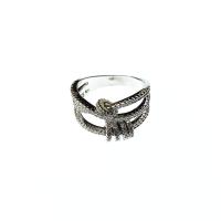Cubic Zirconia Micro Pave Brass Finger Ring, plated, micro pave cubic zirconia & for woman, silver color, 17mm 