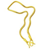 Латунь Свитер ожерелье, Другое покрытие, Мужский, Золотой, длина:60 см, продается PC