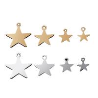 Brass Star Pendants, plated, Unisex Approx 