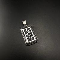 Stainless Steel Pendants, 304 Stainless Steel, polished, fashion jewelry & DIY & Unisex & blacken, original color 