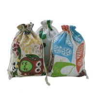 Cotton Jewelry Pouches Bags, Cotton Fabric, printing 