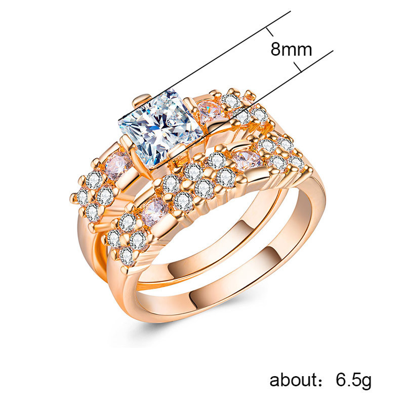 Cubic Zirconia Micro Pave Brass Finger Ring, plated, different size for choice & micro pave cubic zirconia & for woman, more colors for choice, 8mm, US Ring Size:6-10, Sold By PC