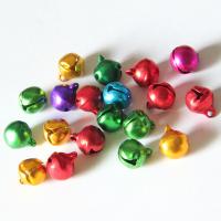 Aluminum Alloy Bell Charm, plated, DIY mixed colors, Approx 