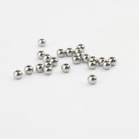 Edelstahl Crimp Perlen, rund, originale Farbe, 2.5mm, Bohrung:ca. 1mm, 20000PCs/Tasche, verkauft von Tasche