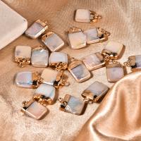 Freshwater Pearl Pendants, with Zinc Alloy, white, 5-25mm 