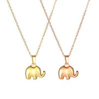 Titanium Steel Jewelry Necklace, Elephant, plated, for woman Approx 45 cm 