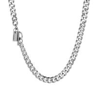 Titanium Steel Jewelry Necklace & Unisex, original color 