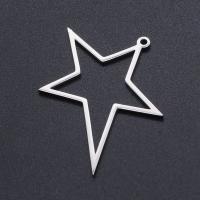 Stainless Steel Star Pendant, 201 Stainless Steel, Vacuum Ion Plating, fashion jewelry & DIY & Unisex 