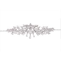 Bridal Frontlet, Zinc Alloy, plated, for woman & with rhinestone 