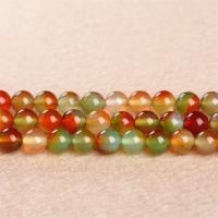 Natural Malachite Agate Beads, Round, polished, DIY mixed colors 