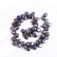 Keshi Cultured Freshwater Pearl Beads, DIY, black, 8-25mm Approx 38 cm 