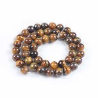 Tigerauge Perle, rund, poliert, DIY & verschiedene Größen vorhanden, gemischte Farben, Länge:ca. 14.96 ZollInch, verkauft von Strang