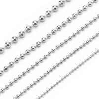 Fashion Stainless Steel Necklace Chain, 304 Stainless Steel, machine polished, fashion jewelry & DIY & Unisex & ball chain, original color 