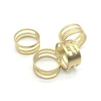 laiton Anneau de saut anneau anneau doigt anneau, forme d'anneau, Placage ionique sous vide, bijoux de mode & DIY & unisexe Vendu par PC
