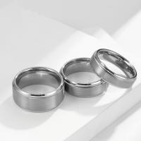 Палец кольцо стали вольфрама, Вольфрама сталь, ювелирные изделия моды & Мужская & разный размер для выбора, оригинальный цвет, 6mm,8mm,10mm, продается PC