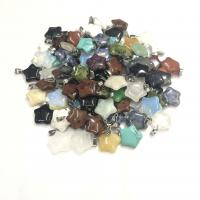 Pendentifs pierres gemmes mixtes , Pierre naturelle, étoile, différents matériaux pour le choix & unisexe, plus de couleurs à choisir Vendu par PC