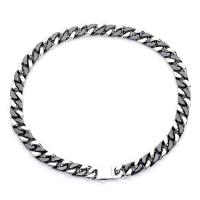 Titanium Steel Jewelry Necklace, Vacuum Ion Plating, patchwork & Unisex 13.1mm 