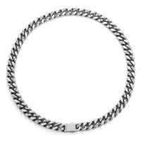 Titanium Steel Jewelry Necklace & Unisex & frosted, original color, 12.54mm 
