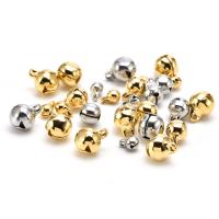 304 Stainless Steel Bell Charm, Round, Vacuum Ion Plating, polished & DIY 