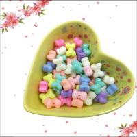Candy Style Acrylic Beads, Bowknot, injection moulding, DIY, mixed colors, 12mm 