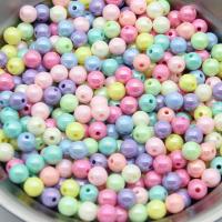 Solid Color Acrylic Beads, Round, DIY, mixed colors 